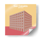 Cementerio San Cataldo, Aldo Rossi - mm ilustraciones | Cuadro decorativo de Canvas Lab