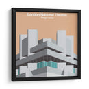 Teatro Nacional de Londres - Denys Lasdun - mm ilustraciones | Cuadro decorativo de Canvas Lab