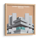 Teatro Nacional de Londres - Denys Lasdun - mm ilustraciones | Cuadro decorativo de Canvas Lab
