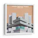 Teatro Nacional de Londres - Denys Lasdun - mm ilustraciones | Cuadro decorativo de Canvas Lab