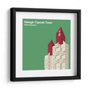 Torre Nakagin - Kisho Kurokawa - mm ilustraciones | Cuadro decorativo de Canvas Lab