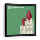 Torre Nakagin - Kisho Kurokawa - mm ilustraciones | Cuadro decorativo de Canvas Lab