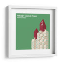 Torre Nakagin - Kisho Kurokawa - mm ilustraciones | Cuadro decorativo de Canvas Lab