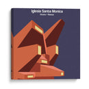 Iglesia Santa Monica - Vicens   Ramos - mm ilustraciones | Cuadro decorativo de Canvas Lab