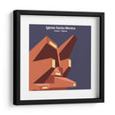 Iglesia Santa Monica - Vicens   Ramos - mm ilustraciones | Cuadro decorativo de Canvas Lab