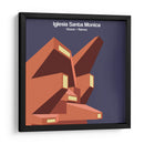 Iglesia Santa Monica - Vicens   Ramos - mm ilustraciones | Cuadro decorativo de Canvas Lab