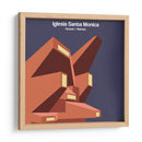 Iglesia Santa Monica - Vicens   Ramos - mm ilustraciones | Cuadro decorativo de Canvas Lab