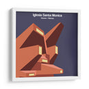 Iglesia Santa Monica - Vicens   Ramos - mm ilustraciones | Cuadro decorativo de Canvas Lab