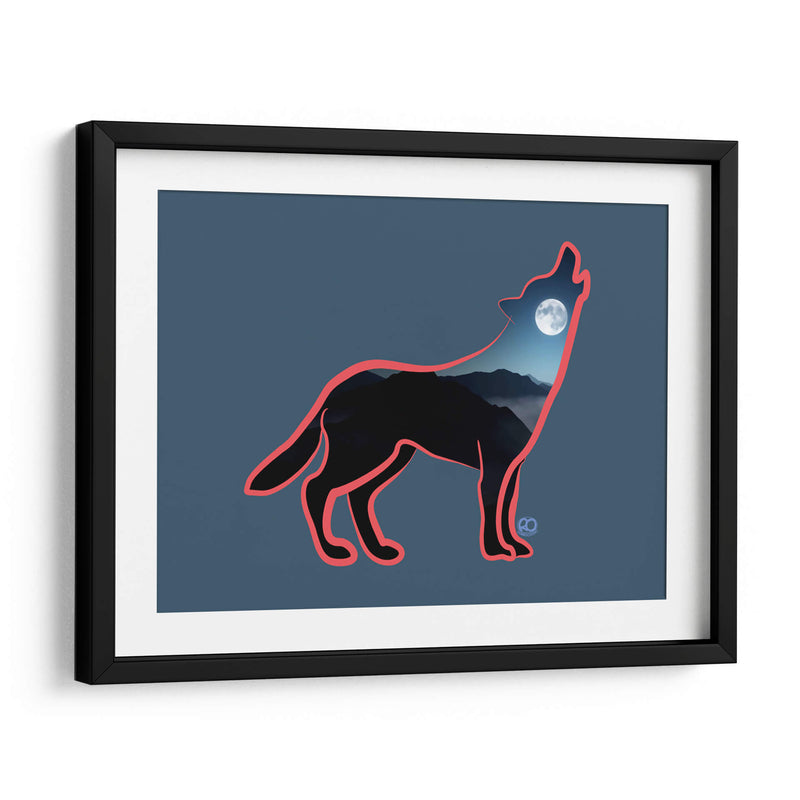 Lobo Aullando - Corrococho | Cuadro decorativo de Canvas Lab