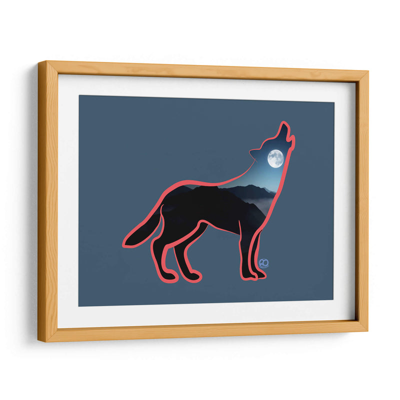 Lobo Aullando - Corrococho | Cuadro decorativo de Canvas Lab
