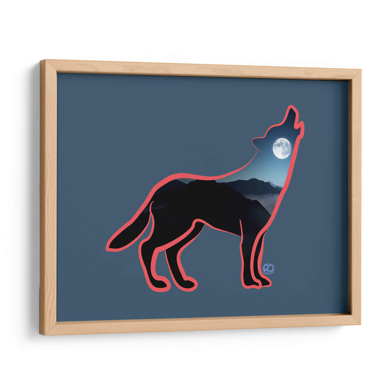 Lobo Aullando - Corrococho | Cuadro decorativo de Canvas Lab