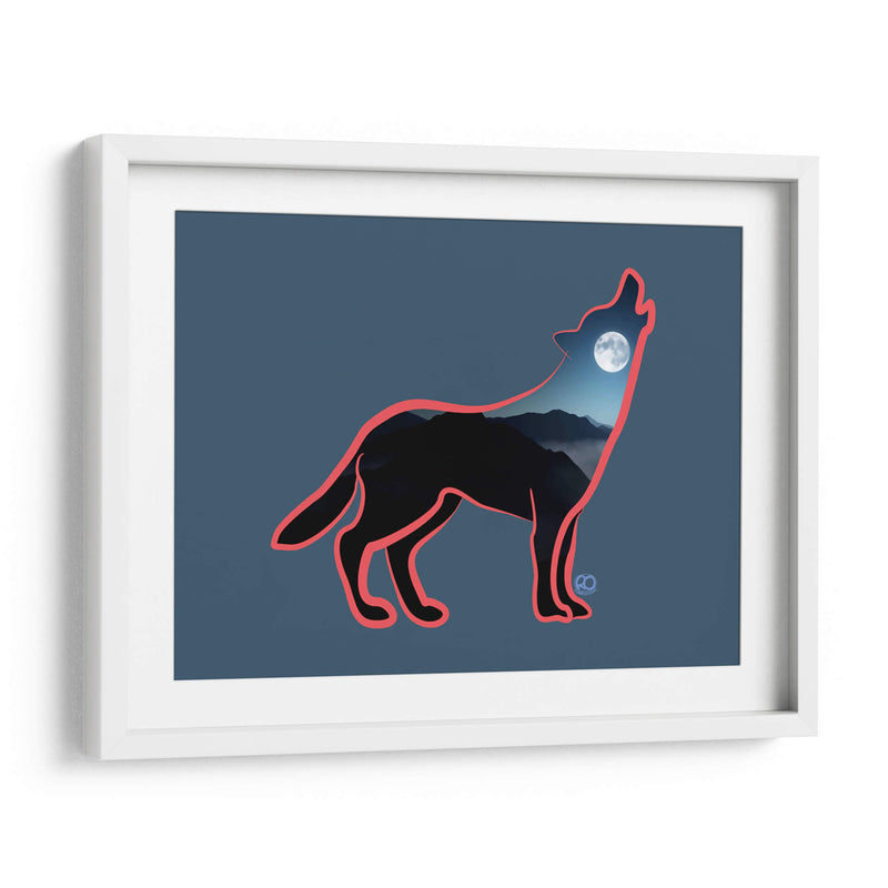 Lobo Aullando - Corrococho | Cuadro decorativo de Canvas Lab