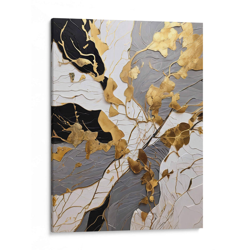 Abstracto Gris y Dorado - Infiniity Art | Cuadro decorativo de Canvas Lab