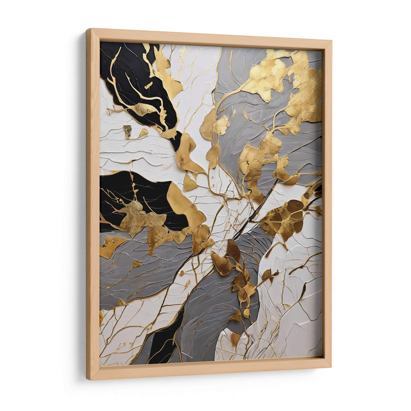 Abstracto Gris y Dorado - Infiniity Art | Cuadro decorativo de Canvas Lab