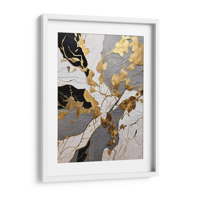 Abstracto Gris y Dorado - Infiniity Art | Cuadro decorativo de Canvas Lab