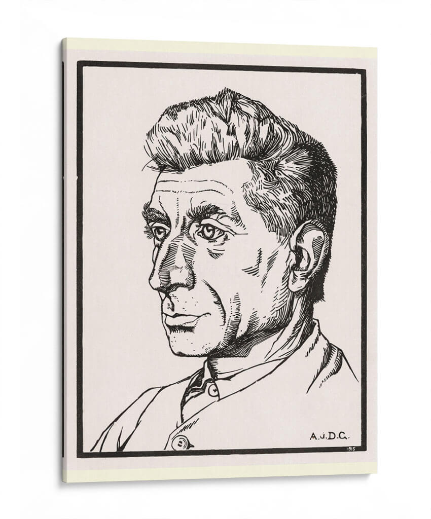 Retrato de un hombre - Julie de Graag | Cuadro decorativo de Canvas Lab