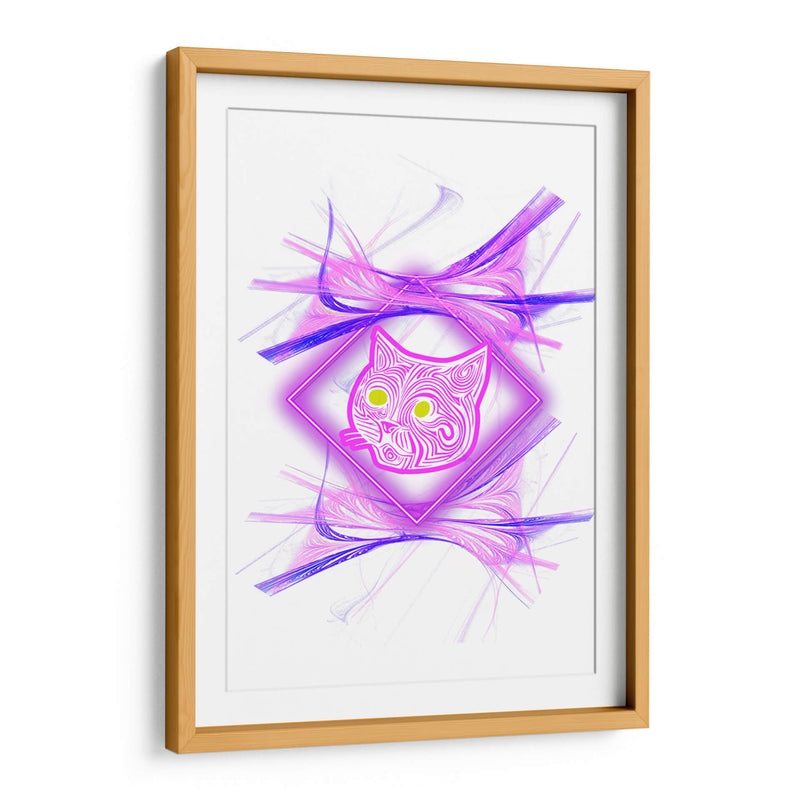 Vibras de Gato Neón. - Nosion | Cuadro decorativo de Canvas Lab