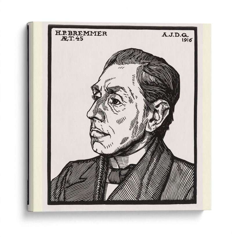 Retrato de Hendricus Petrus Bremmer - Julie de Graag | Cuadro decorativo de Canvas Lab