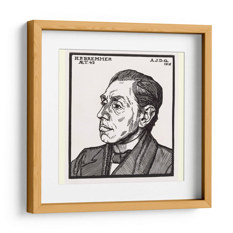 Retrato de Hendricus Petrus Bremmer - Julie de Graag | Cuadro decorativo de Canvas Lab