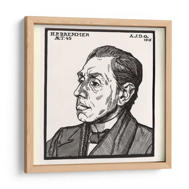 Retrato de Hendricus Petrus Bremmer - Julie de Graag | Cuadro decorativo de Canvas Lab