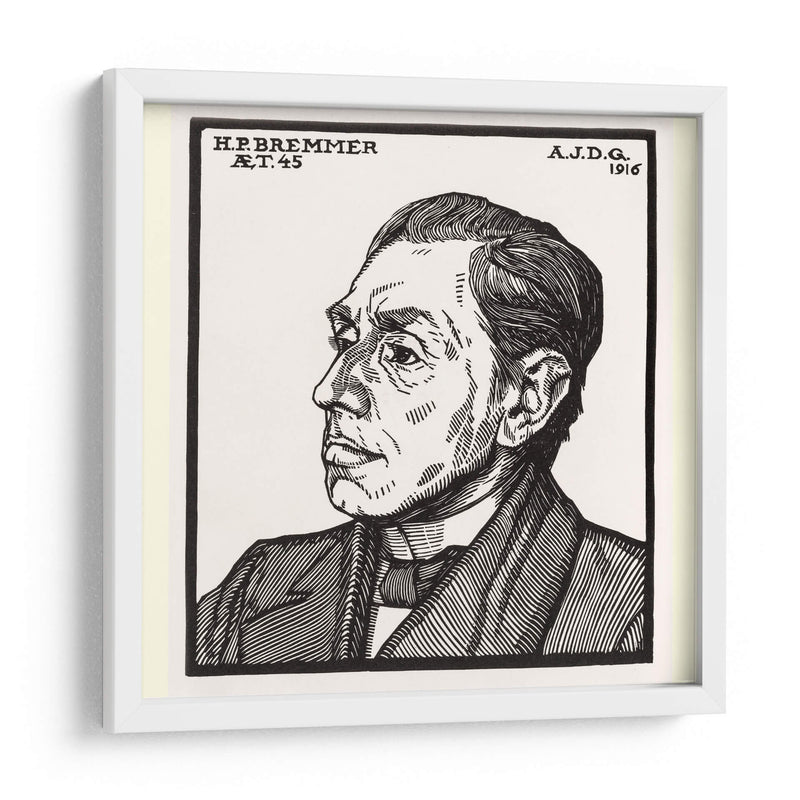 Retrato de Hendricus Petrus Bremmer - Julie de Graag | Cuadro decorativo de Canvas Lab