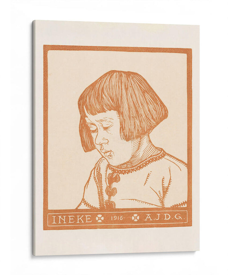 Retrato de Ineke Broekman - Julie de Graag | Cuadro decorativo de Canvas Lab