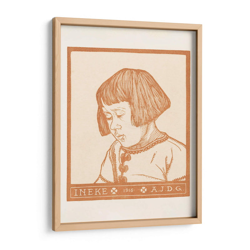 Retrato de Ineke Broekman - Julie de Graag | Cuadro decorativo de Canvas Lab