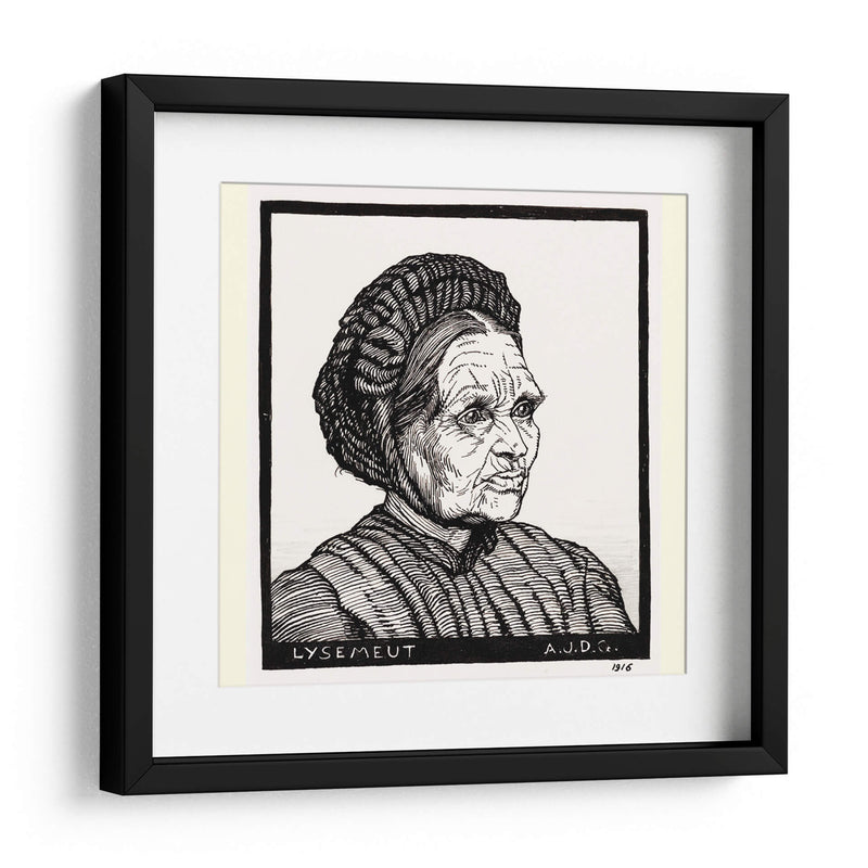 Retrato de la esposa del granjero de Laren llamada Lysemeut - Julie de Graag | Cuadro decorativo de Canvas Lab