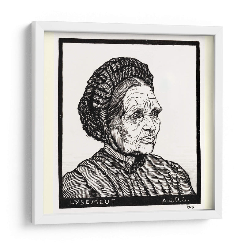 Retrato de la esposa del granjero de Laren llamada Lysemeut - Julie de Graag | Cuadro decorativo de Canvas Lab