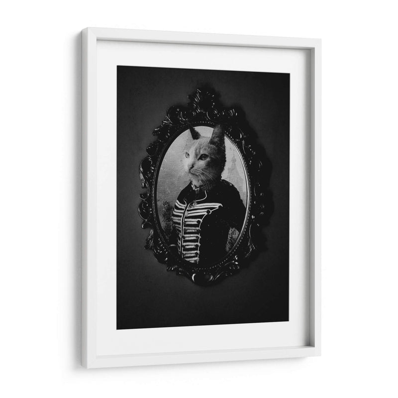 Gato en espejo gótico - Nacifilm | Cuadro decorativo de Canvas Lab