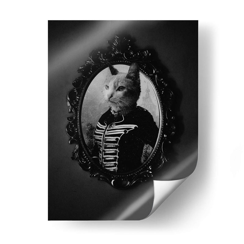 Gato en espejo gótico - Nacifilm | Cuadro decorativo de Canvas Lab