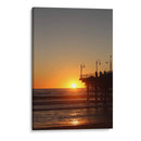 Sunset at Santa Monica Pier - Ani Coloca | Cuadro decorativo de Canvas Lab