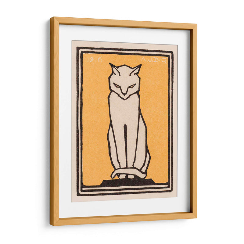 Gato sentado - I - Julie de Graag | Cuadro decorativo de Canvas Lab