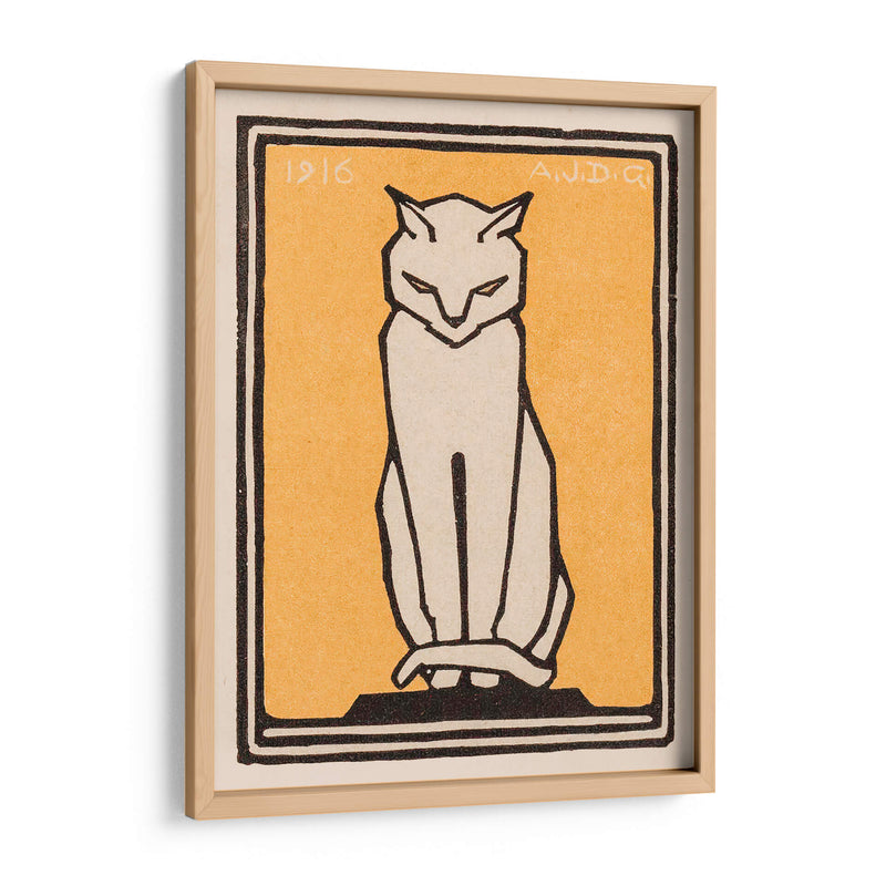 Gato sentado - I - Julie de Graag | Cuadro decorativo de Canvas Lab