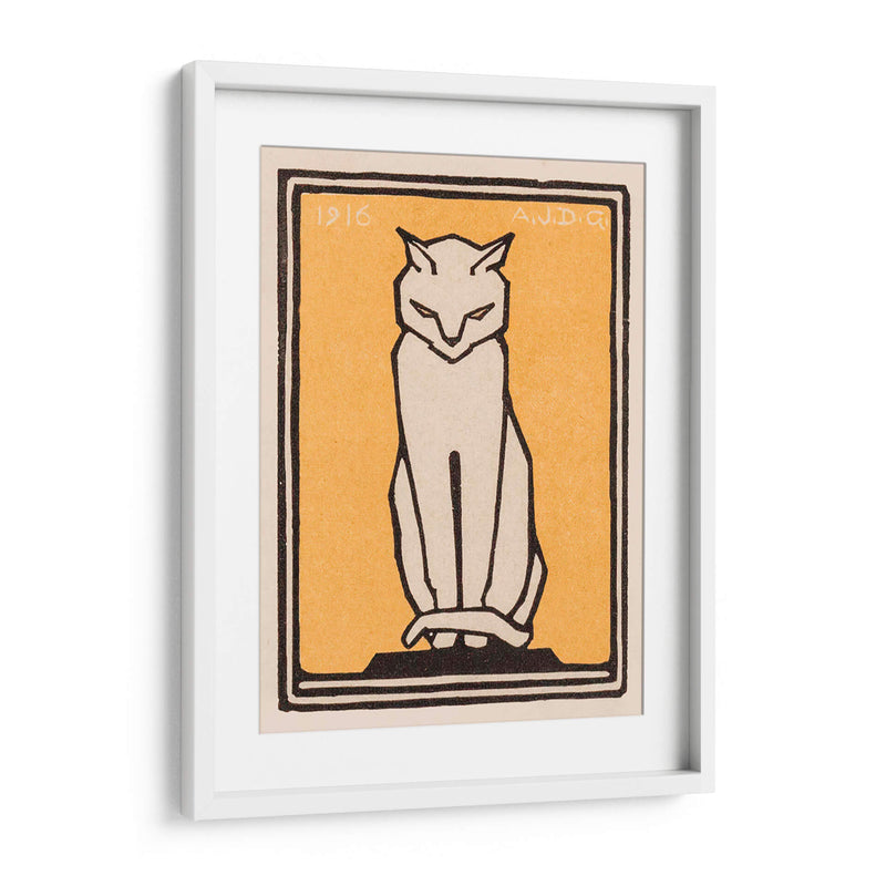 Gato sentado - I - Julie de Graag | Cuadro decorativo de Canvas Lab