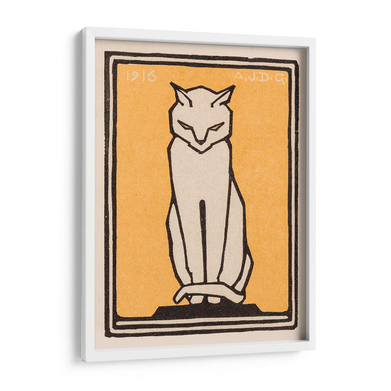 Gato sentado - I - Julie de Graag | Cuadro decorativo de Canvas Lab