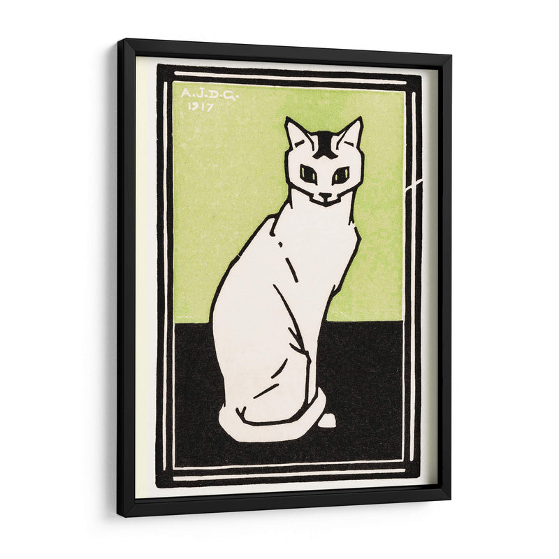 Gato sentado - II - Julie de Graag | Cuadro decorativo de Canvas Lab
