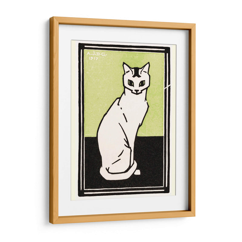 Gato sentado - II - Julie de Graag | Cuadro decorativo de Canvas Lab