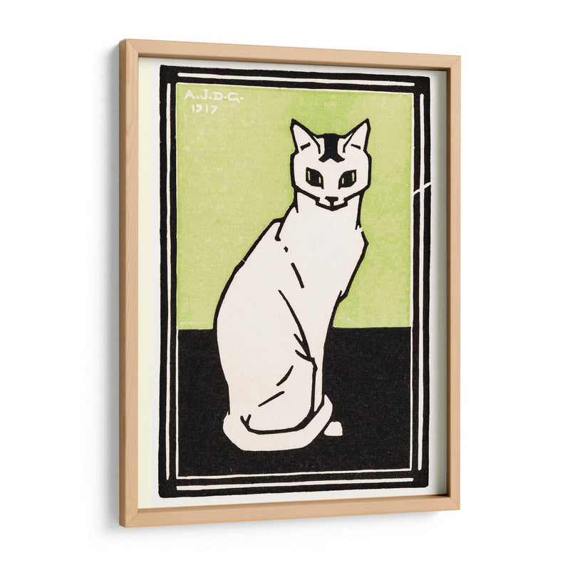 Gato sentado - II - Julie de Graag | Cuadro decorativo de Canvas Lab