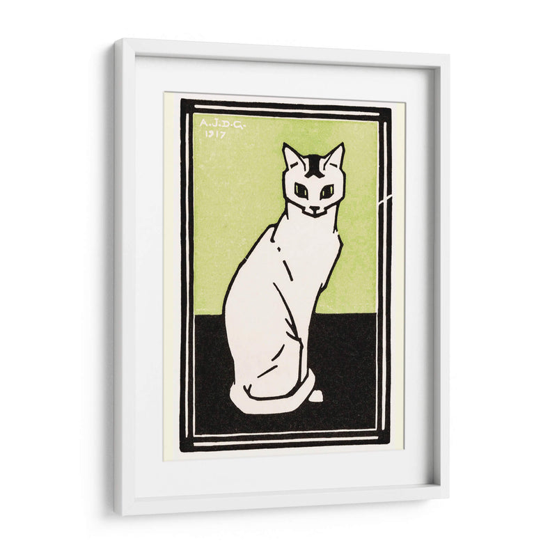 Gato sentado - II - Julie de Graag | Cuadro decorativo de Canvas Lab