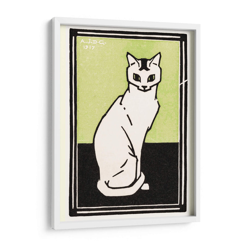 Gato sentado - II - Julie de Graag | Cuadro decorativo de Canvas Lab