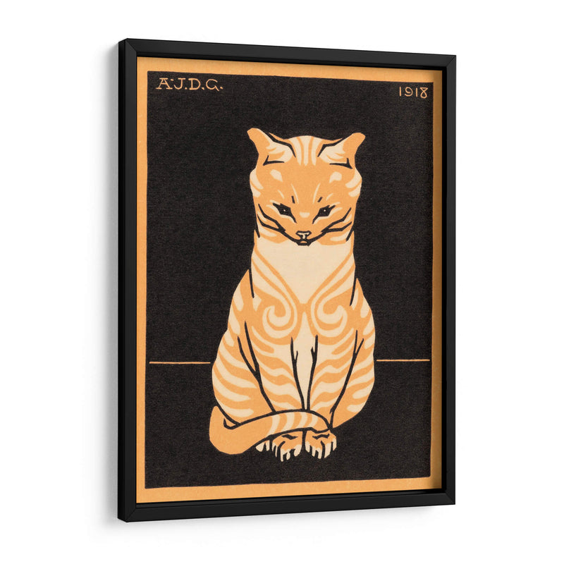 Gato sentado - III - Julie de Graag | Cuadro decorativo de Canvas Lab