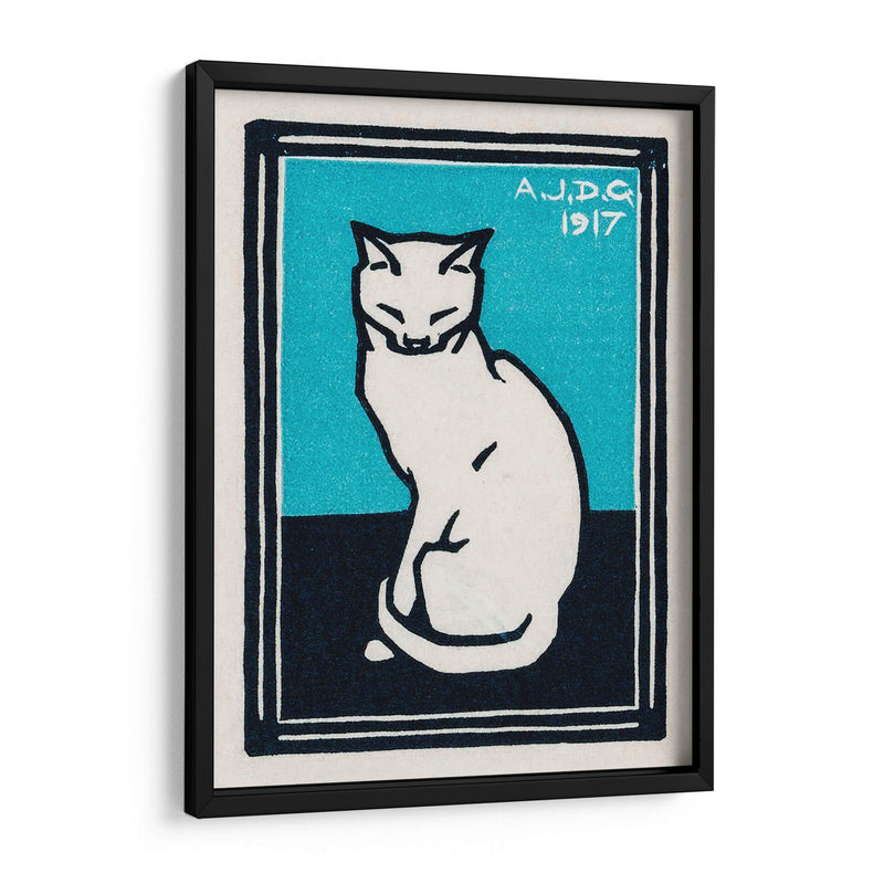 Gato sentado - IV - Julie de Graag | Cuadro decorativo de Canvas Lab