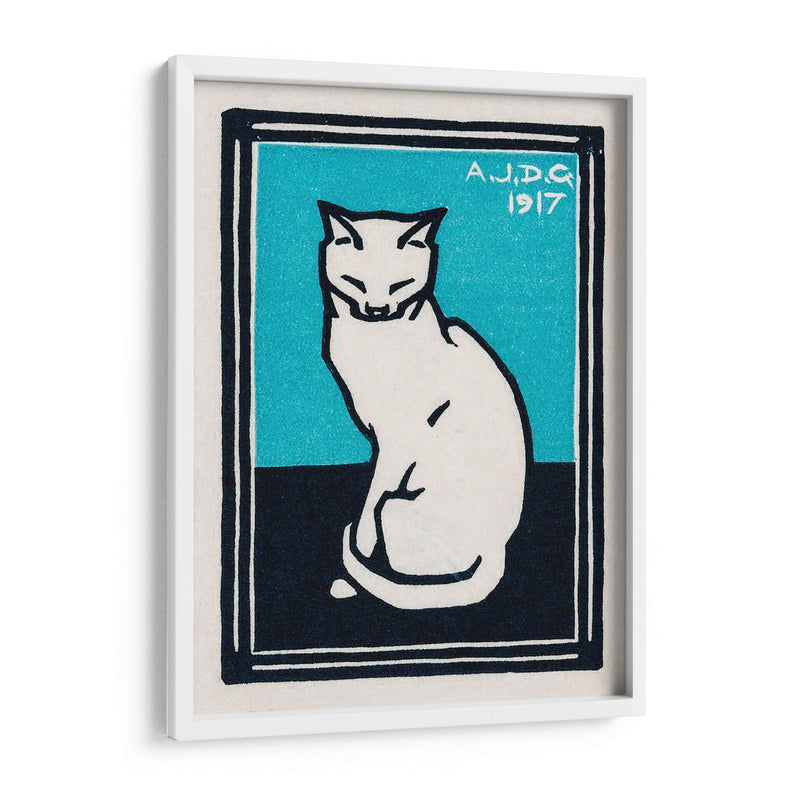 Gato sentado - IV - Julie de Graag | Cuadro decorativo de Canvas Lab