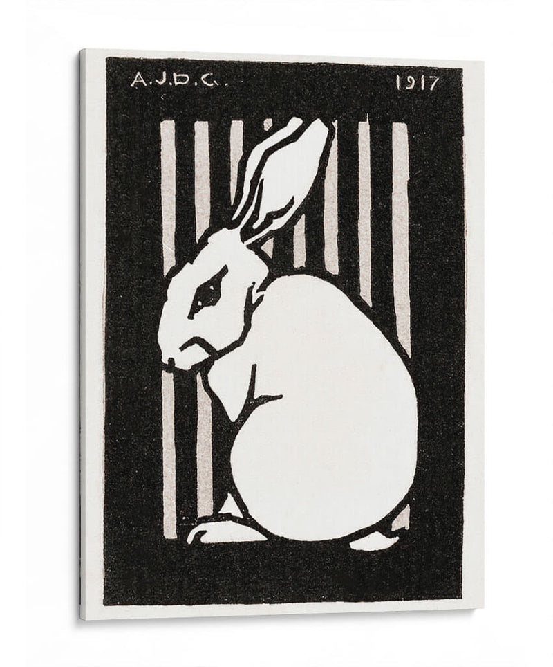 Conejo sentado - Julie de Graag | Cuadro decorativo de Canvas Lab