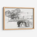 Locomotora de vapor y una casa con chimenea - Julie de Graag | Cuadro decorativo de Canvas Lab