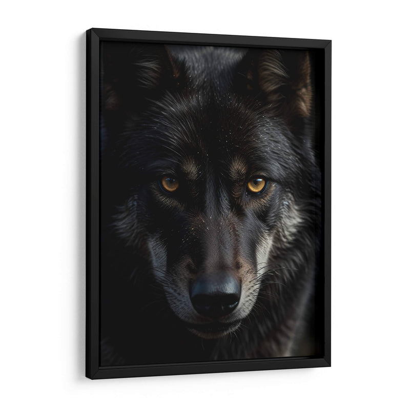 Lobo Negro - Infiniity Art | Cuadro decorativo de Canvas Lab