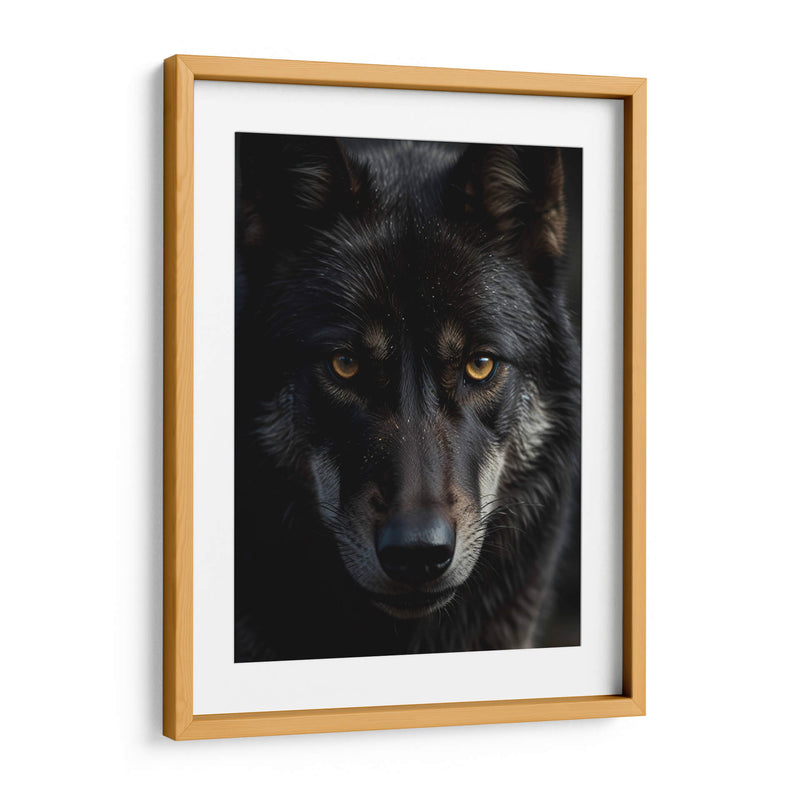 Lobo Negro - Infiniity Art | Cuadro decorativo de Canvas Lab