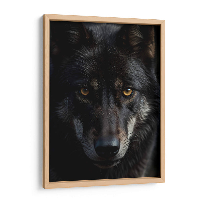 Lobo Negro - Infiniity Art | Cuadro decorativo de Canvas Lab