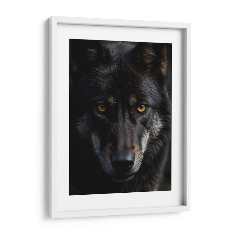 Lobo Negro - Infiniity Art | Cuadro decorativo de Canvas Lab
